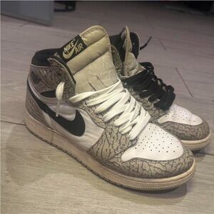 Nike Air Men's Sneakers - White, Black, and Tan